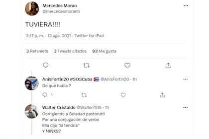Hace unos días, Mercedes Morán criticó a Soledad Pastorutti por un error al hablar