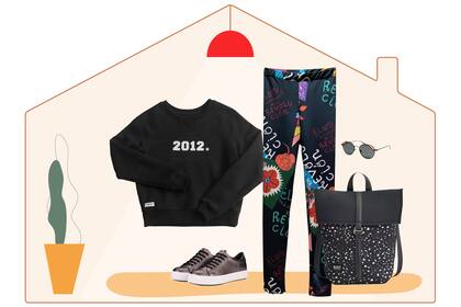 Hacer homeoffice no implica resignar estilo: estas leggings estampadas son perfectas para estar cómoda y canchera