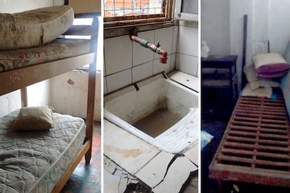 Hacinamiento y falta de higiene en el interior del hotel de la calle Lavalle, según imágenes tomadas por sus habitantes