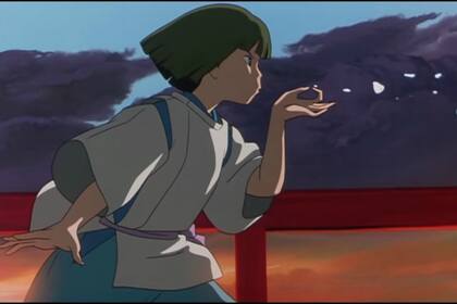 Haku, el espiritu ayudando a Chiro