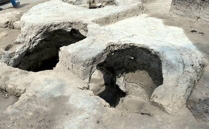 Hallazgo arqueológico en el Bosque de Chapultepec (Foto: INAH)