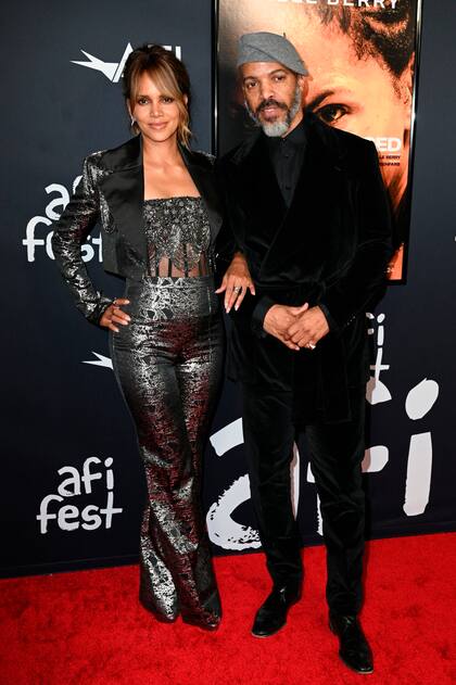 Halle Berry y su pareja, Van Hunt, en la proyección del AFI Fest de Herida
