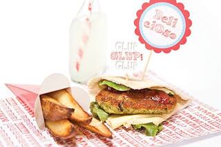 Hamburguesas de garbanzos y espinacas