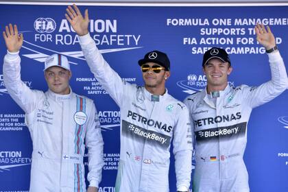 Hamilton se quedó con la pole por delante de su compañero Rosberg