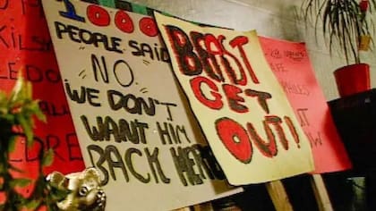 Haney alcanzó la fama de la noche a la mañana cuando logró expulsar con éxito a un delincuente sexual infantil convicto de la finca Raploch