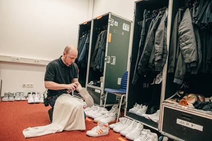 El grupo de hip hop Die Fantastischen Vier (Los fantásticos cuatro) tienen una gran cantidad de zapatillas que lavar