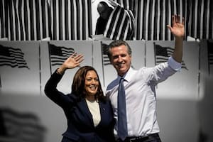 La encuesta que hace sonreír a Gavin Newsom y deja mal parada a Kamala Harris