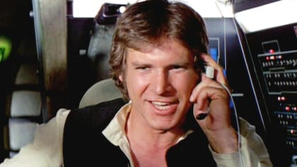 Harrison Ford como Han Solo, uno de sus tantos personajes icónicos