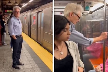 Harrison Ford viajó en el subte de Nueva York y charló con los pasajeros