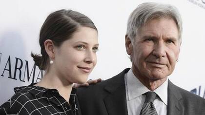 Harrison Ford y su hija Georgia en una de las últimas galas de Hollywood