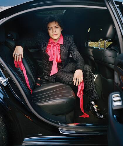 Harry Styles posa en Londres, en febrero