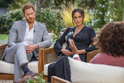 Harry y Meghan, en la entrevista con Oprah Winfrey