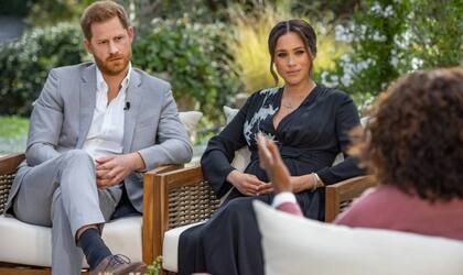  Harry y Meghan  le concedieron una polémica entrevista a Oprah Winfrey