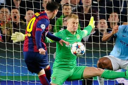 Hart, en otra gran tapada a Lionel Messi