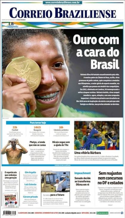 Hasta ahora, la única medalla dorada del local es obra de la carioca Rafaela Silva