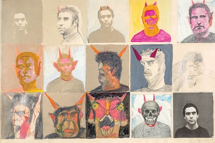 Hasta el 27 de febrero podrán verse más de 40 piezas de Carlos Alonso inspiradas en la obra del poeta florentino, a 700 años de su fallecimiento.