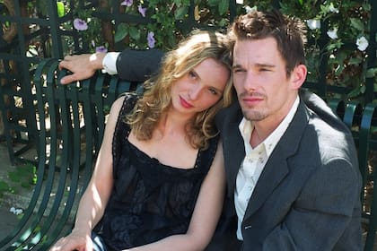 Hawke y Delpy en Antes del atardecer