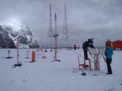 Hay 125 estaciones meteorológicas en la Argentina, incluyendo las que están en la Base Marambio, de la Antártida