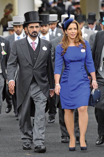 La princesa Haya fue presidenta de la Federación Ecuestre Internacional y el emir es fanático de los caballos. Su pasión los llevó a ser uno de los infaltables cada año en Ascot.