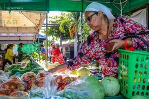 Hay 50 agromercados en El Salvador, como el de Ayutuxtepeque (en la imagen), repartidos en los 14 departamentos