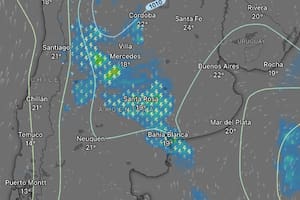 Rige una alerta amarilla por tormentas en el centro del país