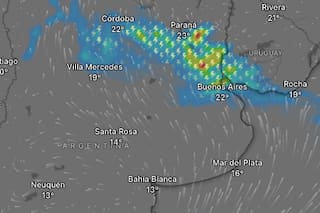Rige una alerta amarilla por tormentas y vientos fuertes para este viernes