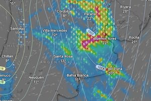 Rige una alerta amarilla por tormentas y vientos fuertes para este sábado 21 de marzo