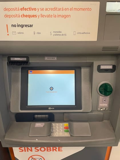 Hay cajeros automáticos fuera de servicio o sin fondos