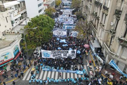 Hay cortes de calles por la marcha de la CGT