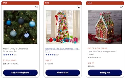 Hay descuentos en todo tipo de productos navideños