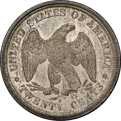 Hay grandes variedades de 1875-S que incluyen fechas mal colocadas y marcas de ceca repujadas