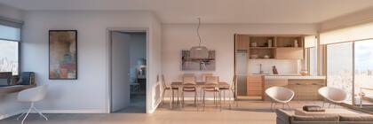 “Hay metros cuadrados necesarios, como ser la circulación de un pasillo, que hacen a la funcionalidad para poder distribuir bien la unidad y que se suman al pasar de una tipología a otra”, señala el director de Lepore