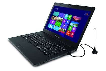 Hay notebooks con sintonizador de TV incorporado; también, conectores USB para ver la transmisión en cualquier PC
