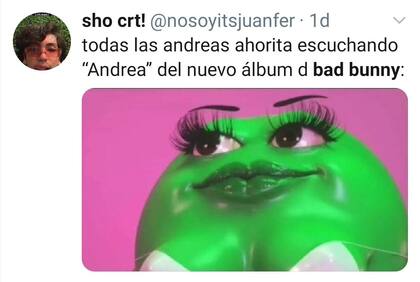 Hay una canción que se llama "Andrea", dedicada una joven que fue asesinada en Puerto Rico