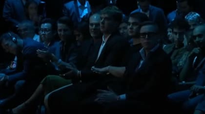Hayden Davis, el 19 de octubre de 2024, durante el discurso que dio Milei en el foro Argentina Tech