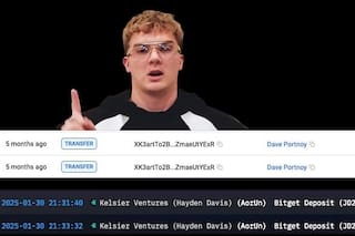Davis transfirió US$500.000 después de reunirse con Milei y más de 1 millón horas antes de lanzar el token
