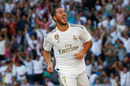 Hazard, por fin, anotó su primer gol en Real Madrid.