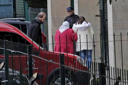 Hebe de Bonafini al llegar a Comodoro Py