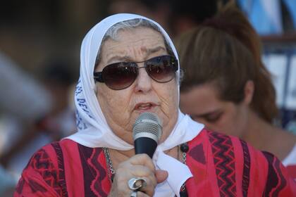 La presidenta de Madres de Plaza de Mayo, Hebe de Bonafini