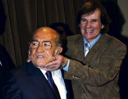 José Antonio Romero Feris con Héctor Veira, en un acto pólítico