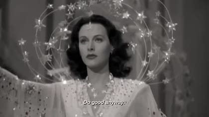 Hedy Lamarr en una de sus escenas más famosas, en la película Ziegfeld Girl, de 1941