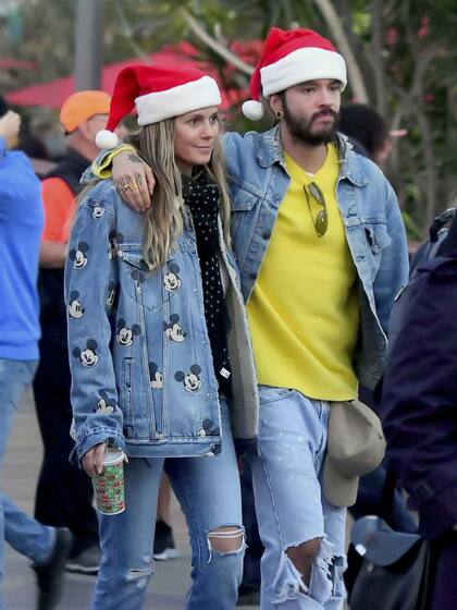 Heidi Klum festejó en Disneyland su reciente compromiso con Tom Kaulitz