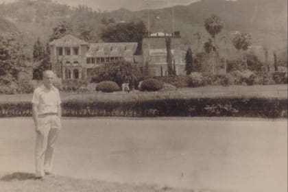 Heinz Scheringer en Cuba durante uno de sus viajes en la Marina Mercante Argentina en 1956