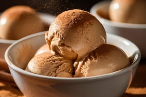 Helado casero de dulce de leche
