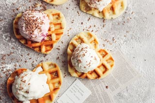 Sundae de helado de ají molido