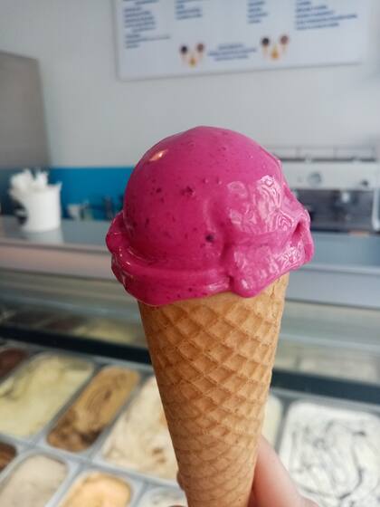 Helado de remolachas