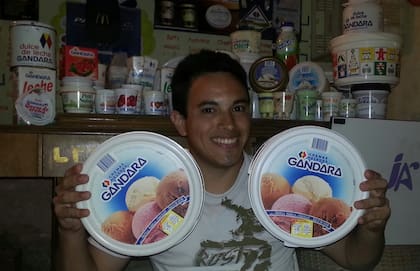 Helado, leche, quesos y otros productos fueron parte de una original colección de la marca Gándara
Foto: Gentileza Juan Acosta