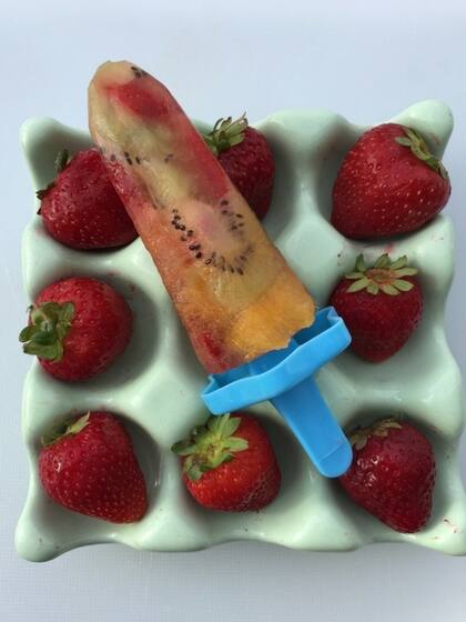 ¡Helados caseros! Son ideales para darles a los chicos