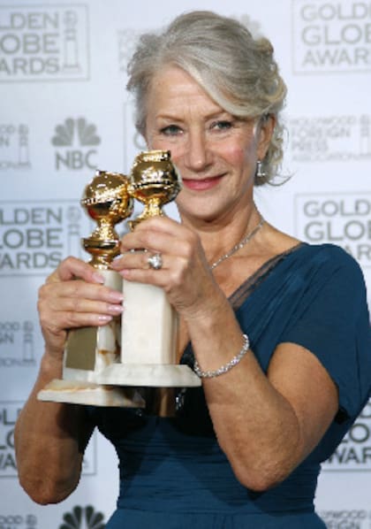 Mirren, de 77 años, es una de las pocas actrices que ganó el Oscar, el Bafta, el Globo de Oro y el Premio del Sindicato de Actores, los cuatro premios principales del cine por una sola película, La reina (2006), de Stephen Frears.