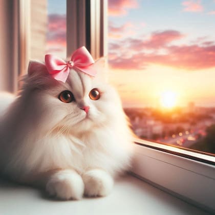 Hello Kitty en la vida real, imaginada por la inteligencia artificial de Copilot